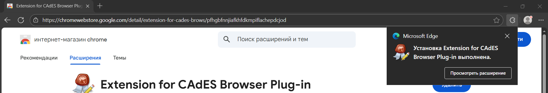 Скриншот браузера Microsoft Edge шаг 4